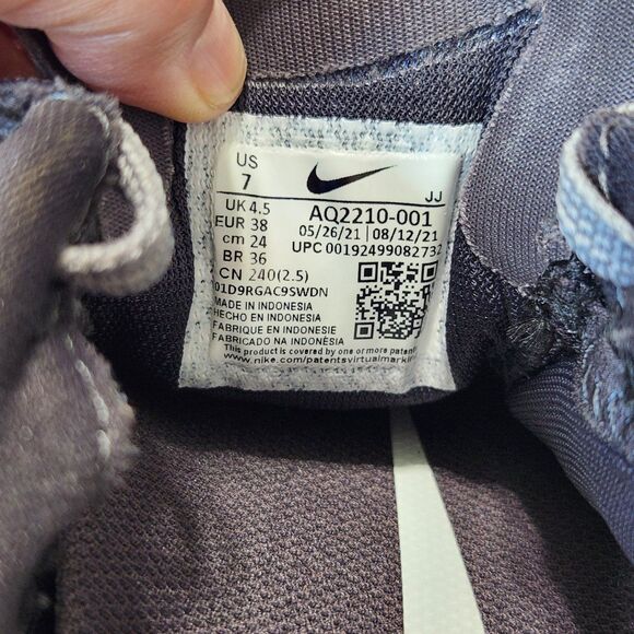 Nike women's Pegasus 36 Gunsmoke gray sneakers shoes size 7 - Picture 2 of 11